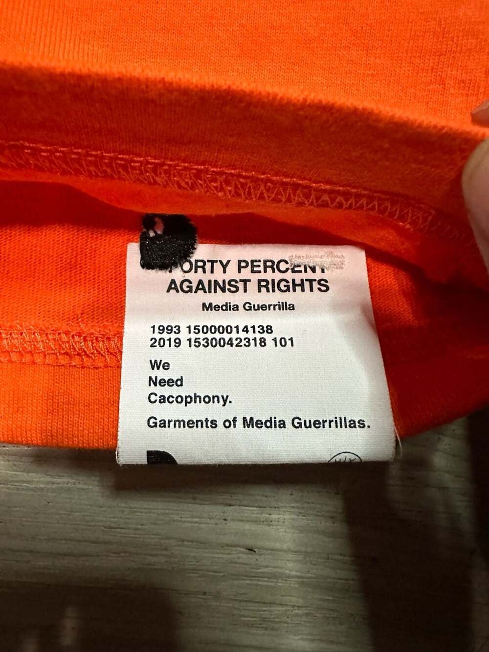 Carhartt WIP x FPAR (Forty Percent Against Rights) Pocket T-Shirt, Orange - Picture 6 of 8